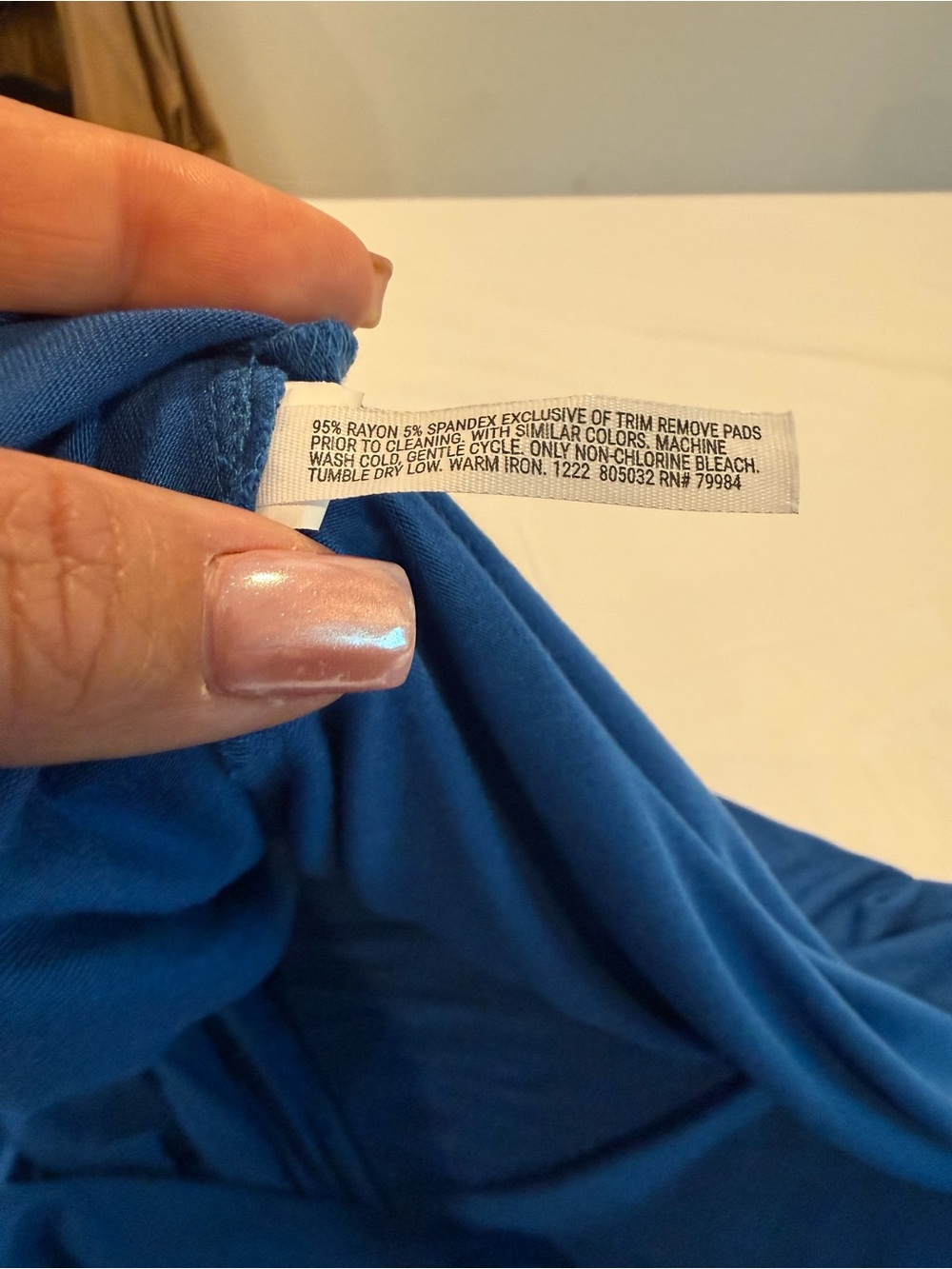 Soma Royal Blue Maxi Dress with Tie Waist - Picture 9 of 11
